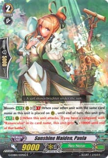Sunshine Maiden, Paula - G-CHB01: TRY3 NEXT - Cardfight Vanguard card