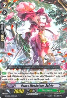 Pansy Musketeer, Sylvia - G-CHB01: TRY3 NEXT - Cardfight Vanguard card