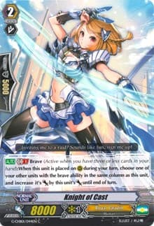 Knight of Cast - G-CHB01: TRY3 NEXT - Cardfight Vanguard card