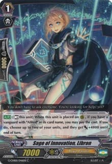 Sage of Innovation, Libron - G-CHB01: TRY3 NEXT - Cardfight Vanguard card