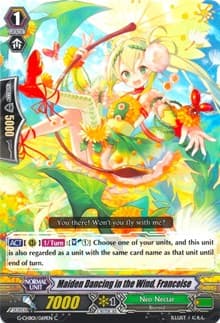 Maiden Dancing in the Wind, Francoise - G-CHB01: TRY3 NEXT - Cardfight Vanguard card