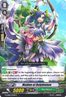 Maiden of Delphinium - G-CHB01: TRY3 NEXT - Cardfight Vanguard card