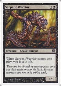Serpent Warrior - 9th Edition - Magic: The Gathering card