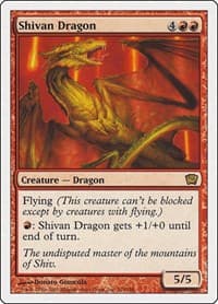 Shivan Dragon - 9th Edition - Magic: The Gathering card
