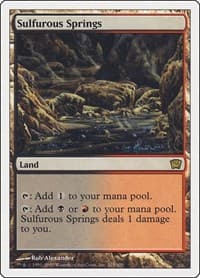 Sulfurous Springs - 9th Edition - Magic: The Gathering card