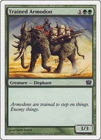 Trained Armodon - 9th Edition - Magic: The Gathering card