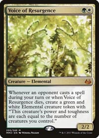 Voice of Resurgence - Modern Masters 2017 - Magic: The Gathering card