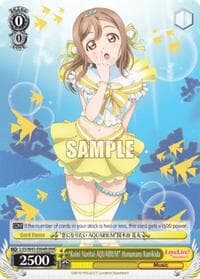 "Koini Naritai AQUARIUM" Hanamaru Kunikida (RRR) - Love Live! Sunshine!! - Weiss Schwarz card