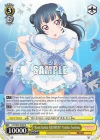"Koini Naritai AQUARIUM" Yoshiko Tsushima - Love Live! Sunshine!! - Weiss Schwarz card