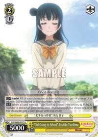 "Girl Going to School" Yoshiko Tsushima - Love Live! Sunshine!! - Weiss Schwarz card