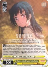 "Wearing a Smile with Sadness" Yoshiko Tsushima - Love Live! Sunshine!! - Weiss Schwarz card