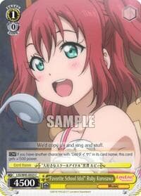 "Favorite School Idol" Ruby Kurosawa - Love Live! Sunshine!! - Weiss Schwarz card