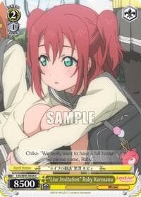 "Live Invitation" Ruby Kurosawa - Love Live! Sunshine!! - Weiss Schwarz card
