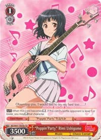 "Poppin'Party" Rimi Ushigome (B) - BanG Dream! - Weiss Schwarz card