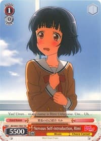 Nervous Self-introduction, Rimi - BanG Dream! - Weiss Schwarz card