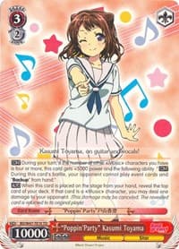 "Poppin'Party" Kasumi Toyama - BanG Dream! - Weiss Schwarz card