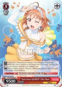 "Koini Naritai AQUARIUM" Chika Takami - Love Live! Sunshine!! - Weiss Schwarz card
