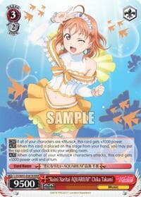 "Koini Naritai AQUARIUM" Chika Takami (RRR) - Love Live! Sunshine!! - Weiss Schwarz card