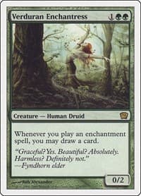 Verduran Enchantress - 9th Edition - Magic: The Gathering card