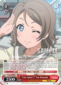 "Cute Salute" You Watanabe - Love Live! Sunshine!! - Weiss Schwarz card