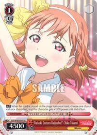 "Daisuki Dattara Daijoubu!" Chika Takami - Love Live! Sunshine!! - Weiss Schwarz card