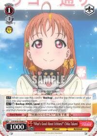 "What's Good About Uchiura" Chika Takami - Love Live! Sunshine!! - Weiss Schwarz card