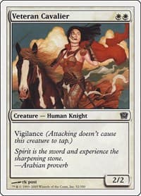 Veteran Cavalier - 9th Edition - Magic: The Gathering card