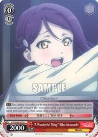 "A Wonderful Thing" Riko Sakurauchi - Love Live! Sunshine!! - Weiss Schwarz card
