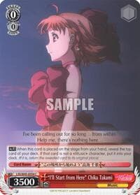 "I'll Start from Here" Chika Takami - Love Live! Sunshine!! - Weiss Schwarz card