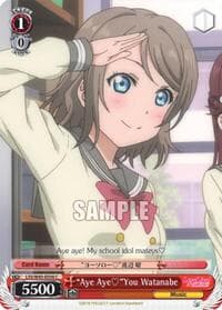 "Aye Aye"You Watanabe - Love Live! Sunshine!! - Weiss Schwarz card