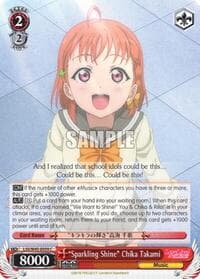 "Sparkling Shine" Chika Takami - Love Live! Sunshine!! - Weiss Schwarz card