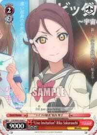 "Live Invitation" Riko Sakurauchi - Love Live! Sunshine!! - Weiss Schwarz card