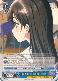 Tae Shows No Interest - BanG Dream! - Weiss Schwarz card