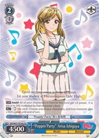 "Poppin'Party" Arisa Ichigaya (A) - BanG Dream! - Weiss Schwarz card