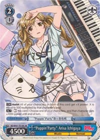 "Poppin'Party" Arisa Ichigaya (XR) - BanG Dream! - Weiss Schwarz card