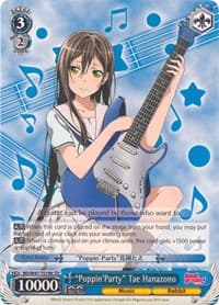 "Poppin'Party" Tae Hanazono (B) - BanG Dream! - Weiss Schwarz card