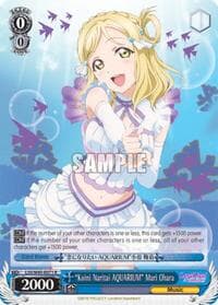 "Koini Naritai AQUARIUM" Mari Ohara - Love Live! Sunshine!! - Weiss Schwarz card