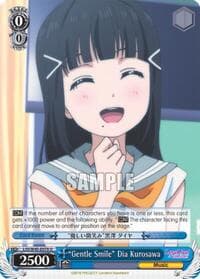 "Gentle Smile" Dia Kurosawa - Love Live! Sunshine!! - Weiss Schwarz card