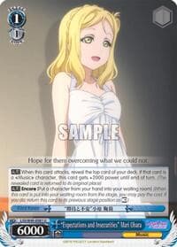 "Expectations and Insecurities" Mari Ohara - Love Live! Sunshine!! - Weiss Schwarz card