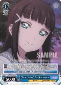 "Dear Sister" Dia Kurosawa - Love Live! Sunshine!! - Weiss Schwarz card