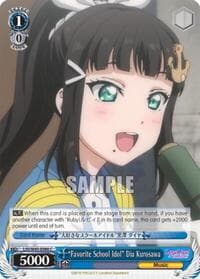 "Favorite School Idol" Dia Kurosawa - Love Live! Sunshine!! - Weiss Schwarz card