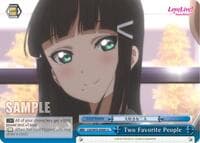 Two Favorite People - Love Live! Sunshine!! - Weiss Schwarz card