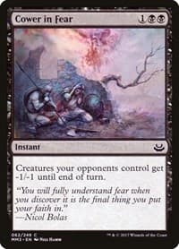 Cower in Fear - Modern Masters 2017 - Magic: The Gathering card