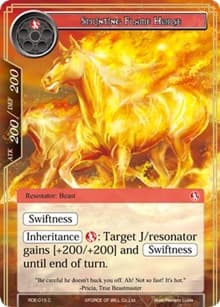 Sprinting Flame Horse - Return of the Dragon Emperor - Force of Will card
