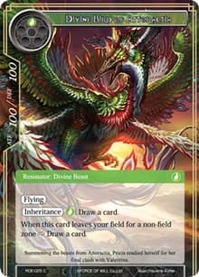 Divine Bird of Attoractia - Return of the Dragon Emperor - Force of Will card