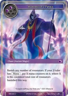 Alhama'at's Purge - Return of the Dragon Emperor - Force of Will card