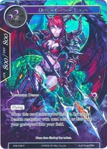 Demon Captain, Eligos (Full Art) - Return of the Dragon Emperor - Force of Will card