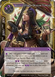 Viola, Obsidian Dragon Princess - Return of the Dragon Emperor - Force of Will card