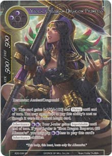 Viola, Obsidian Dragon Princess (Full Art) - Return of the Dragon Emperor - Force of Will card