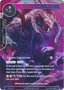 Blazer, Prisoner of Flame (Full Art) - Return of the Dragon Emperor - Force of Will card